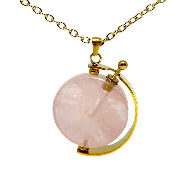 Movable Modern Stone Essential Oil Bottle Necklace