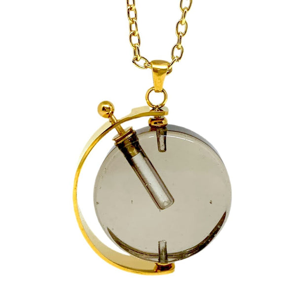 Movable Modern Stone Essential Oil Bottle Necklace