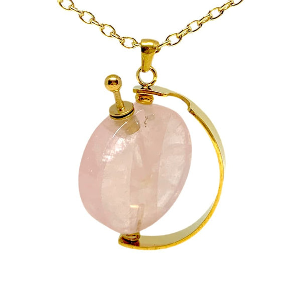 Movable Modern Stone Essential Oil Bottle Necklace