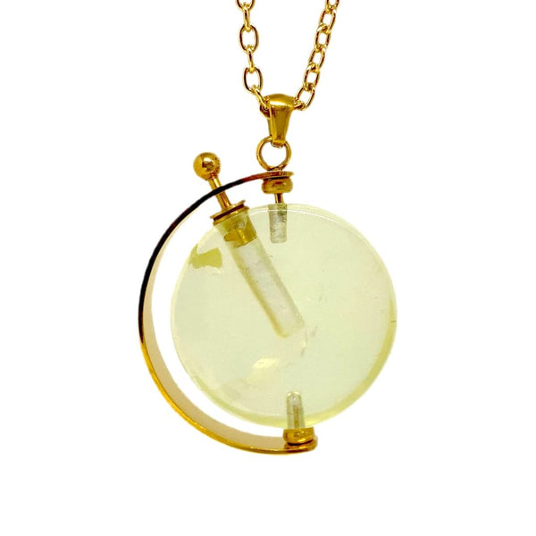 Movable Modern Stone Essential Oil Bottle Necklace