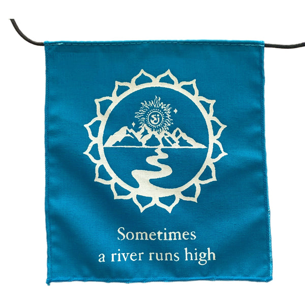 Silk Screened Rainbow String Cheese Incident Lyric Chakra Prayer Flags - 2 Sizes to Choose From