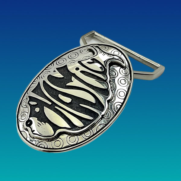 Phish Phamily Belt Buckle Cast in White Brass or Yellow Brass by 100mics