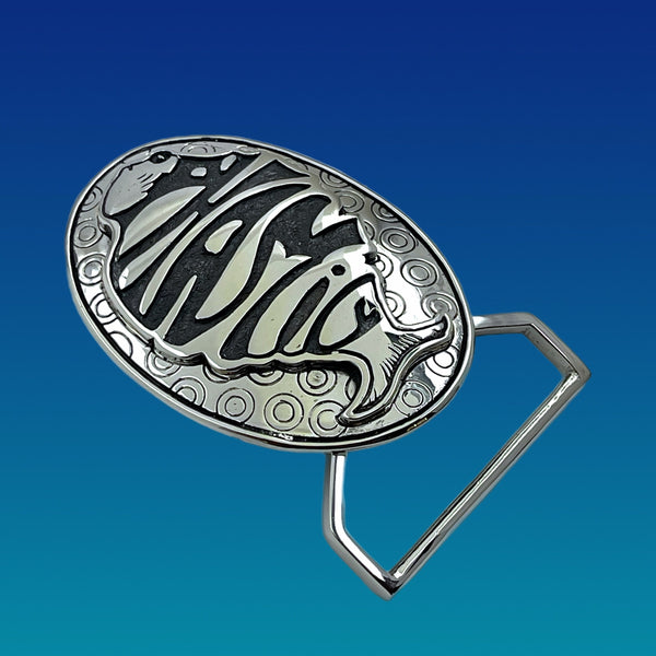 Phish Phamily Belt Buckle Cast in White Brass or Yellow Brass by 100mics