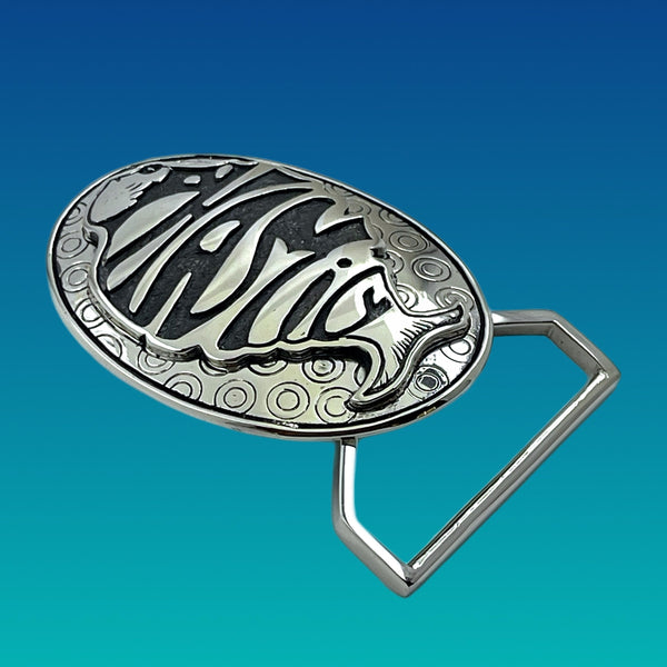 Phish Phamily Belt Buckle Cast in White Brass or Yellow Brass by 100mics