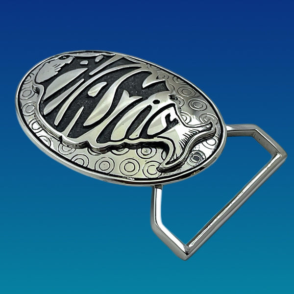 Phish Phamily Belt Buckle Cast in White Brass or Yellow Brass by 100mics
