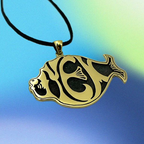 Phish YEM Pendant Cast in Yellow Brass by 100mics
