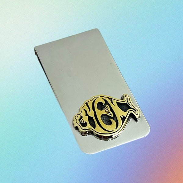 Nickel Silver Money Clip: Phish YEM in White or Yellow Brass