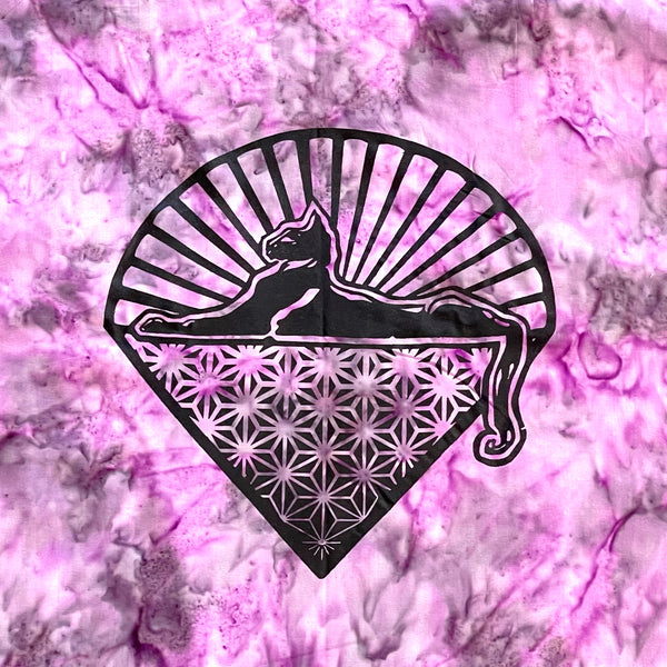 Salt Tie Dye Rayon Kimono Jacket: Cats