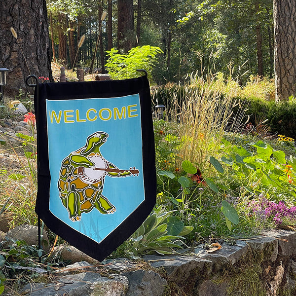 Welcome Terrapin Turtle Garden Flags!