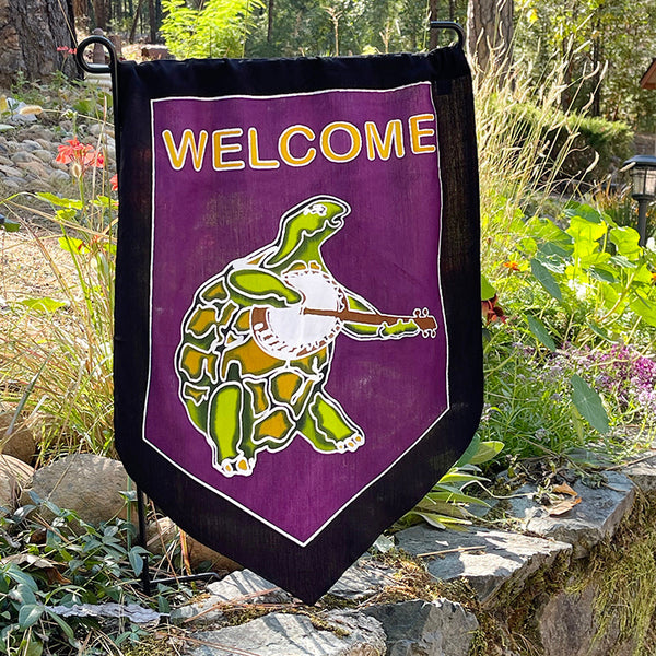 Welcome Terrapin Turtle Garden Flags!