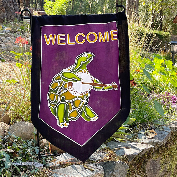Welcome Terrapin Turtle Garden Flags!