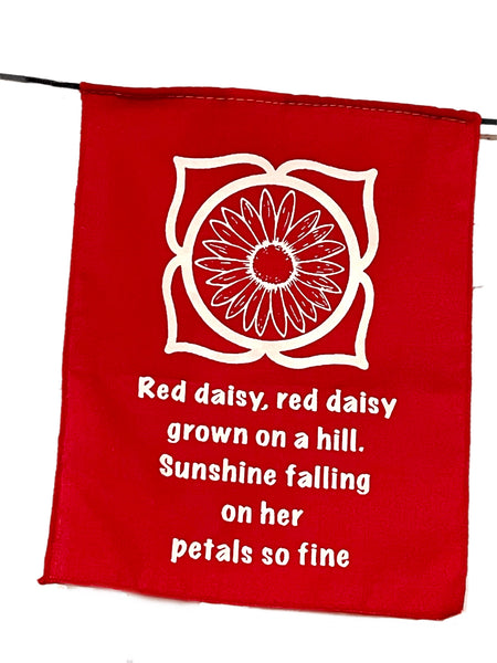 Silk Screened Rainbow Billy Strings Lyric Chakra Prayer Flags - 2 Sizes to Choose From