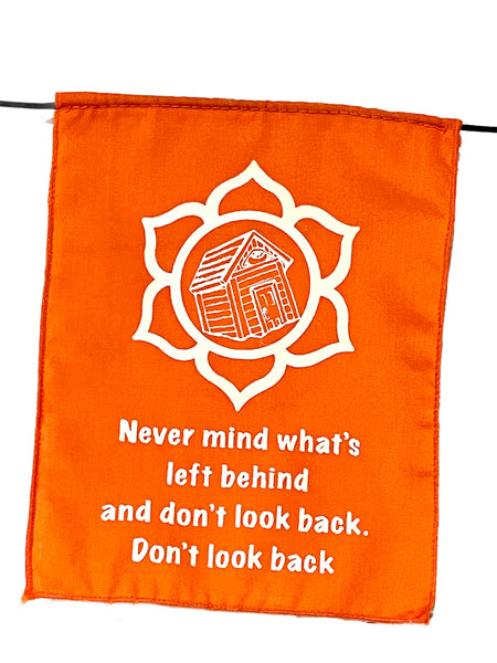 Silk Screened Rainbow Billy Strings Lyric Chakra Prayer Flags - 2 Sizes to Choose From