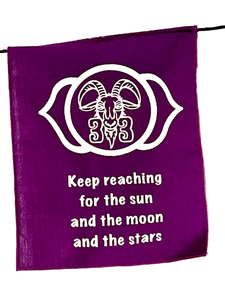 Silk Screened Rainbow Billy Strings Lyric Chakra Prayer Flags - 2 Sizes to Choose From