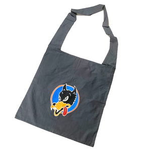 Charcoal Batik Wolf Shopping Bag
