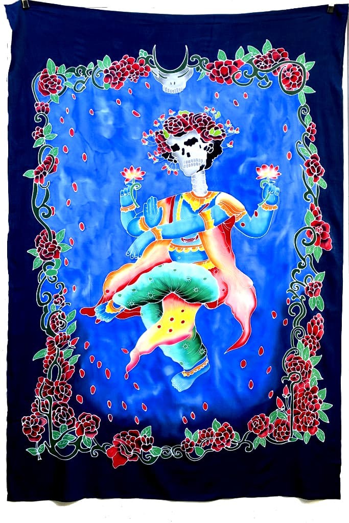 Berta Ganesha Batik Tapestry 3 1/2 x 5 1/2 Feet!