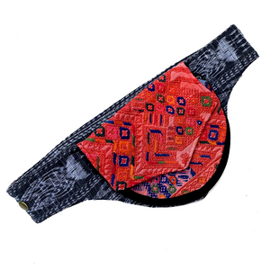 Red Vintage Huipil Fanny Pack / Utility Belt from Guatemala