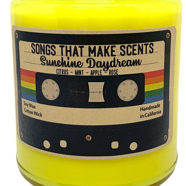 Sunshine Daydream Scented 8oz Soy Candle by Songs That Make Scents