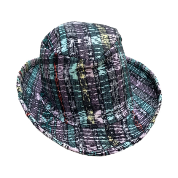 Handmade Guatemalan Corte Fabric Fedora Style Hat - Size Large Collection