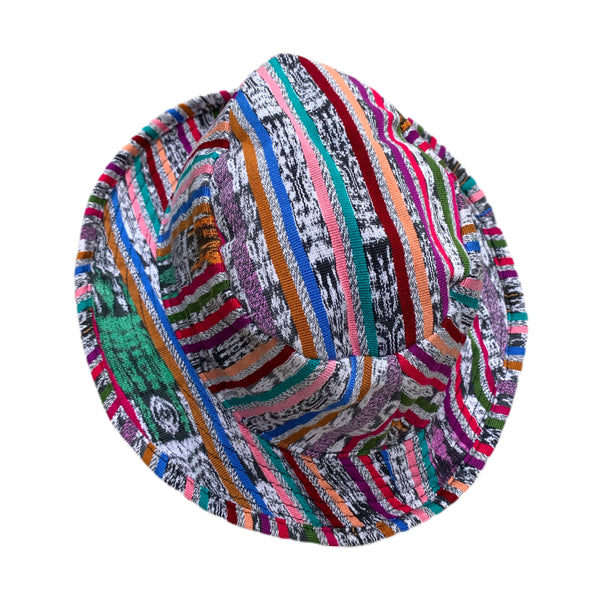 Handmade Guatemalan Corte Fabric Fedora Style Hat - Size Medium Collection