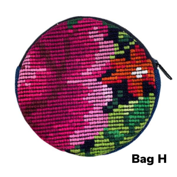 Handmade Colorful Round Coin/Treasure Padded Pouch