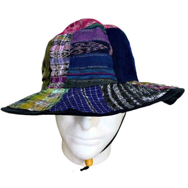 Handmade Guatemalan Fabric Patchwork Sun Hat