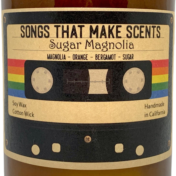 Sugar Magnolia Scented 12oz Soy Candle by Songs That Make Scents