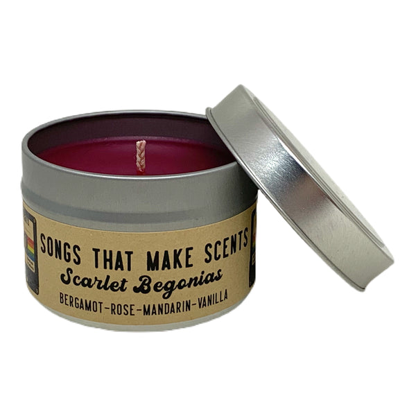 Scarlet Begonias Scented Soy Candle by Songs That Make Scents - Various sizes