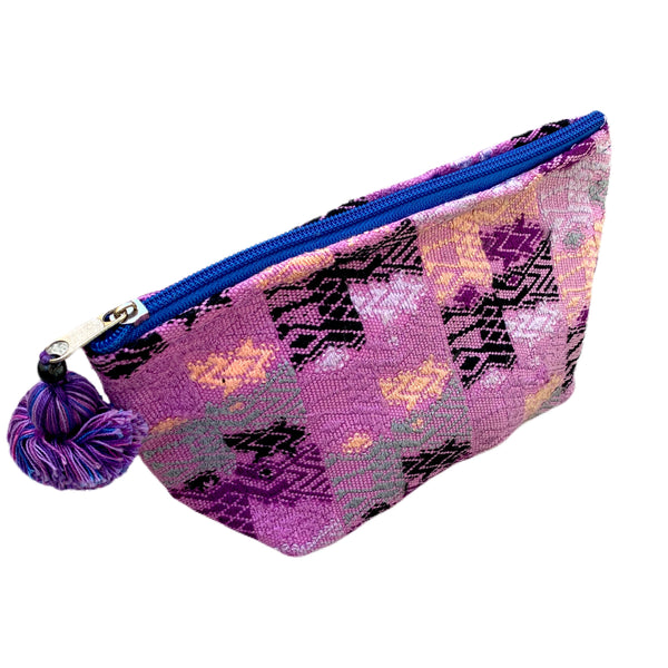 Small Huipil Fabric & Plastic Lined Everything Bag