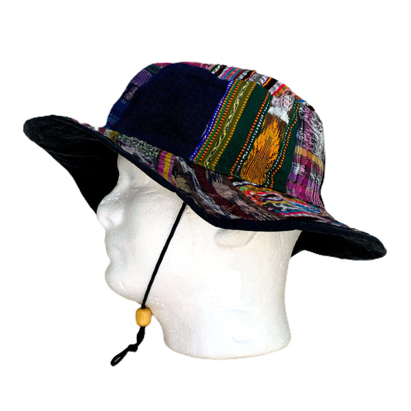 Handmade Guatemalan Fabric Patchwork Sun Hat
