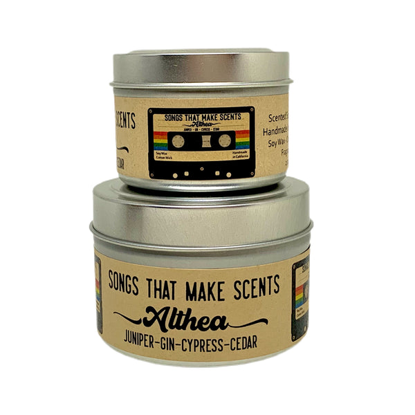 Althea Scented Soy Candle by Songs That Make Scents - Various sizes