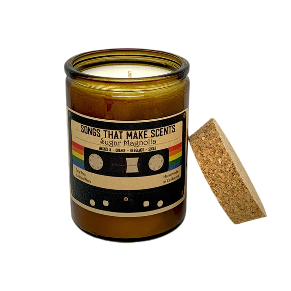 Sugar Magnolia Scented 12oz Soy Candle by Songs That Make Scents
