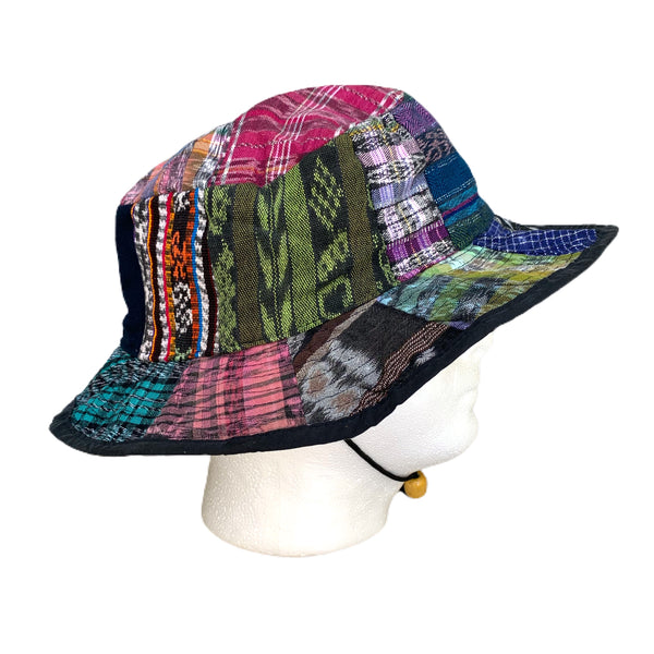 Handmade Guatemalan Fabric Patchwork Sun Hat