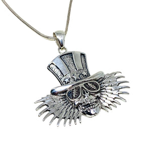 Uncle Sam Pendant on Sterling Silver Chain