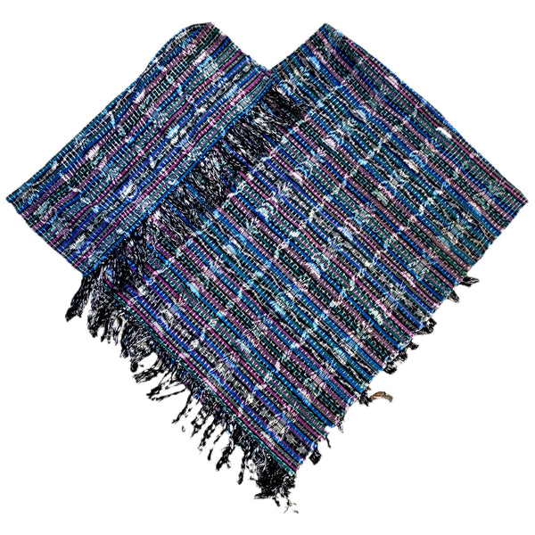 One of a Kind Handwoven Corte Fabric Ponchos From Guatemala