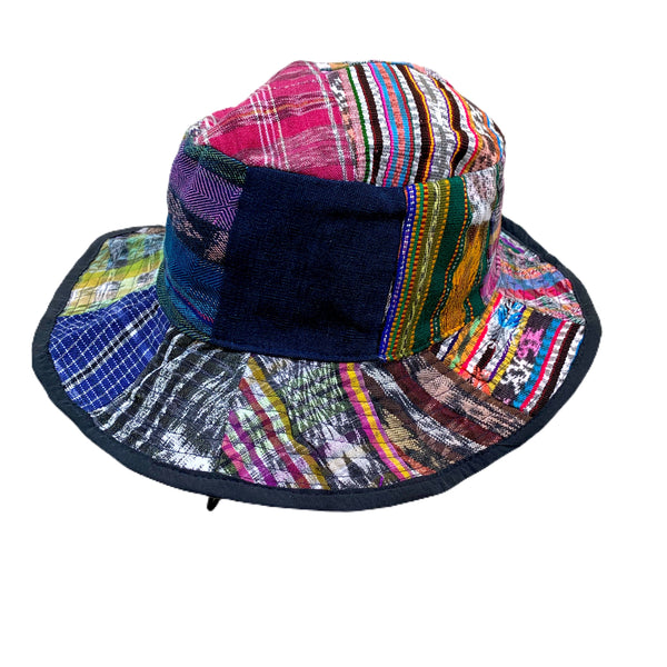 Handmade Guatemalan Fabric Patchwork Sun Hat