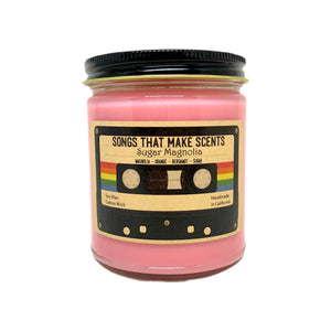 Sugar Magnolia Scented 8oz Soy Candle by Songs That Make Scents