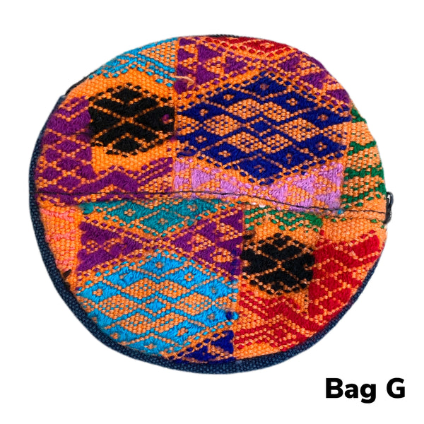 Handmade Colorful Round Coin/Treasure Padded Pouch