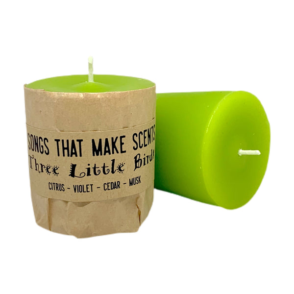 Three Little Birds Scented Votive Candles by Songs That Make Scents