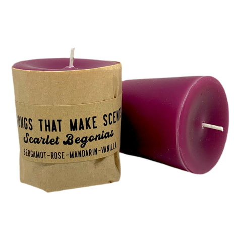 Scarlet Begonias Scented Votive Candles by Songs That Make Scents
