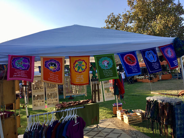 New X-Large Prayer Flags!!! Grateful Lyrics Chakra Flags!