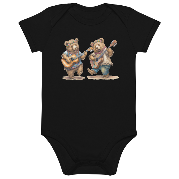Musical Bears Organic Cotton Baby Onesie