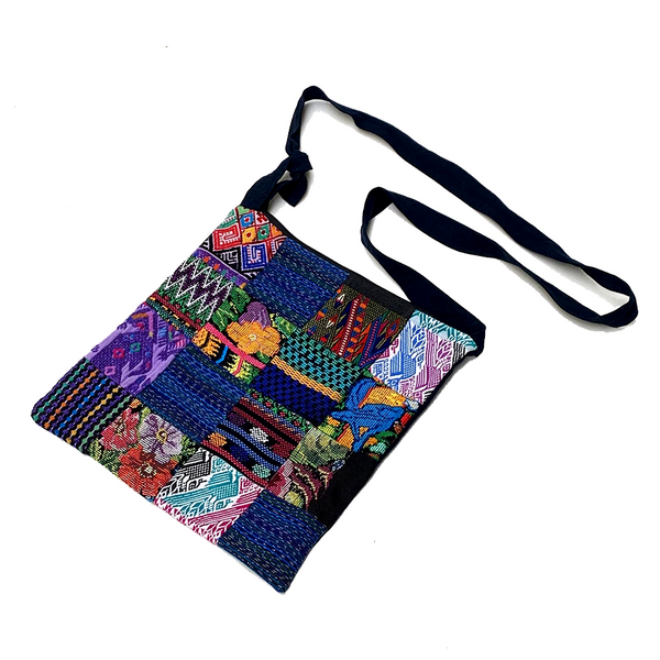 Patchwork Huipil Cross Over Bag from Guatemala