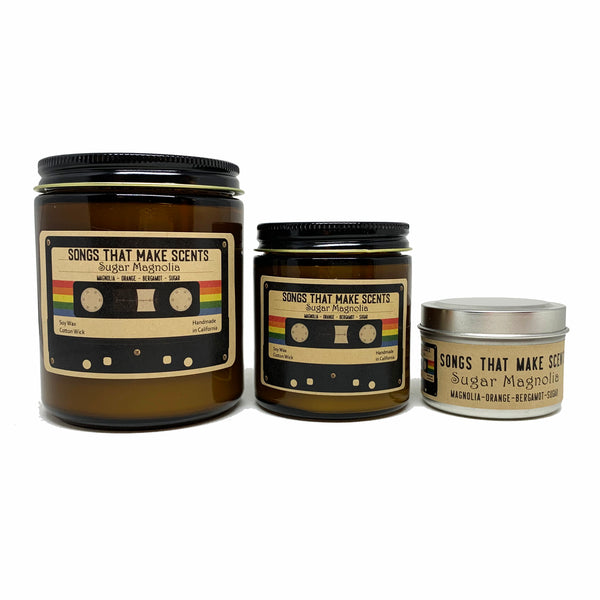 Sugar Magnolia Scented Soy Candle by Songs That Make Scents - Various sizes